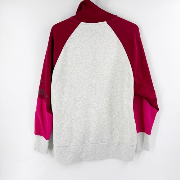 ✅ Nike Dri-Fit Shirt Size XS Qtr Zip Pullover GREY PINK COLOR BLOCK - Picture 6 of 8